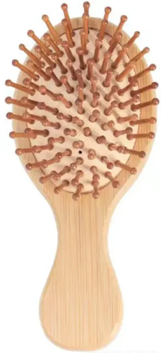 Расческа массажная деревянная круглая 6*14 EL230034